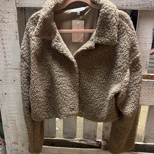 HYFVE Cozy Teddy Jacket - Brown